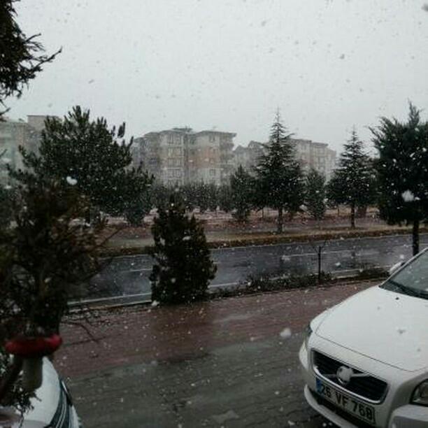 Nevşehir’de Kar Yağışı Başladı
