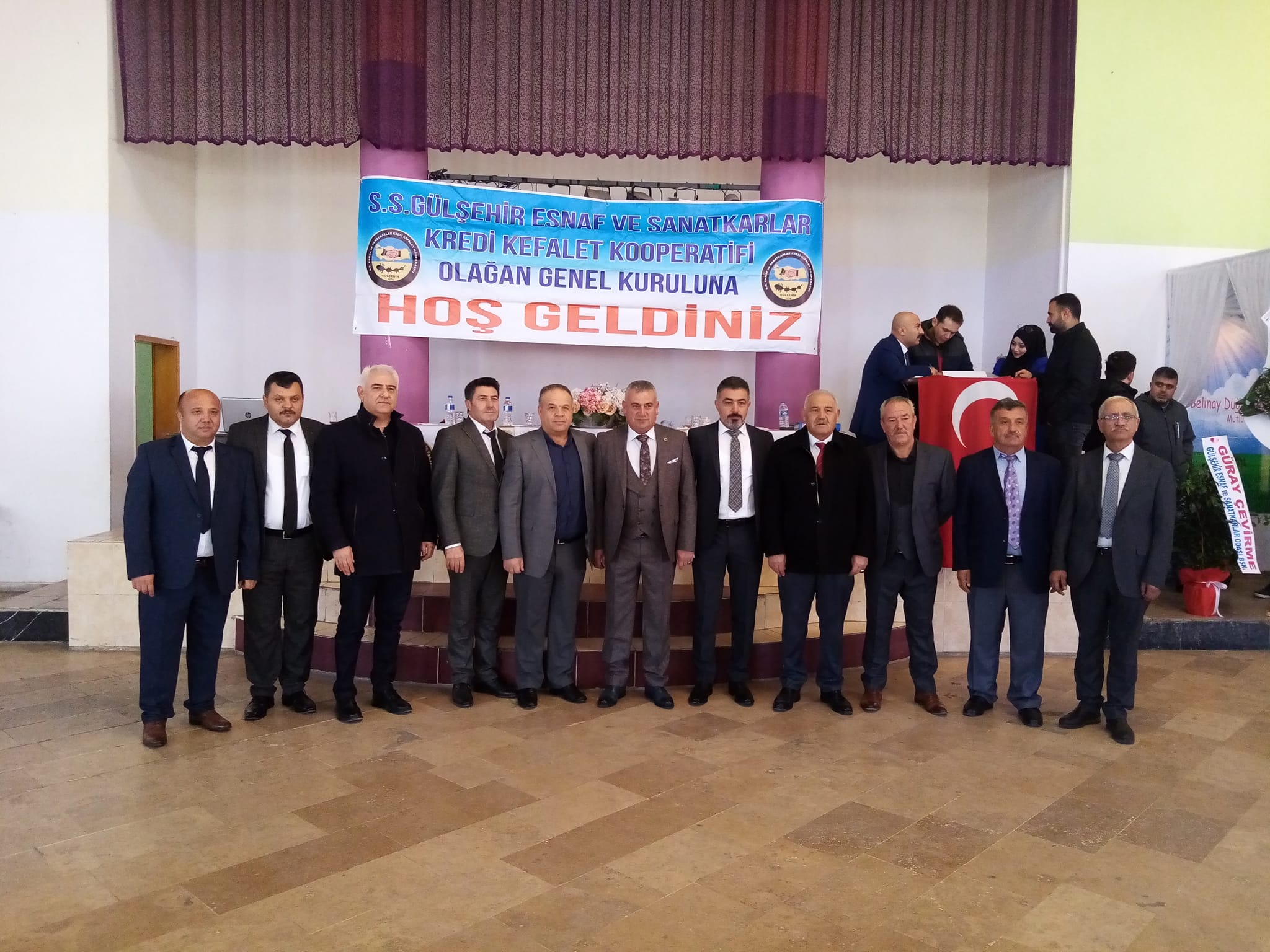 Gülşehir Esnaf ve Sanatkarlar Kredi ve Kefalet Kooperatifi Genel Kurulunda Gürlek, güven tazeledi
