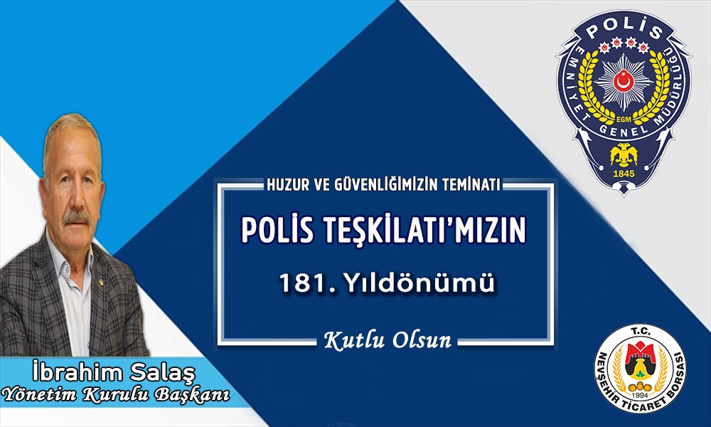NTB Başkanı İbrahim Salaş’tan 10 Nisan Polis Haftası Mesajı