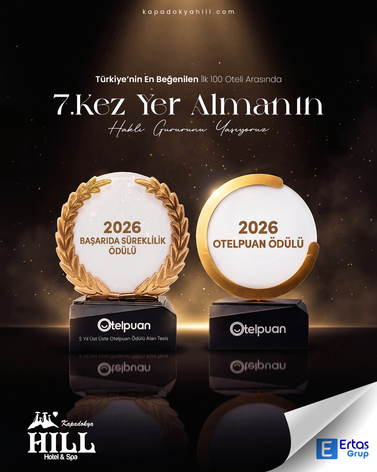 Kapadokya Hill Hotel & Spa’ya 2 Büyük Ödül Birden!