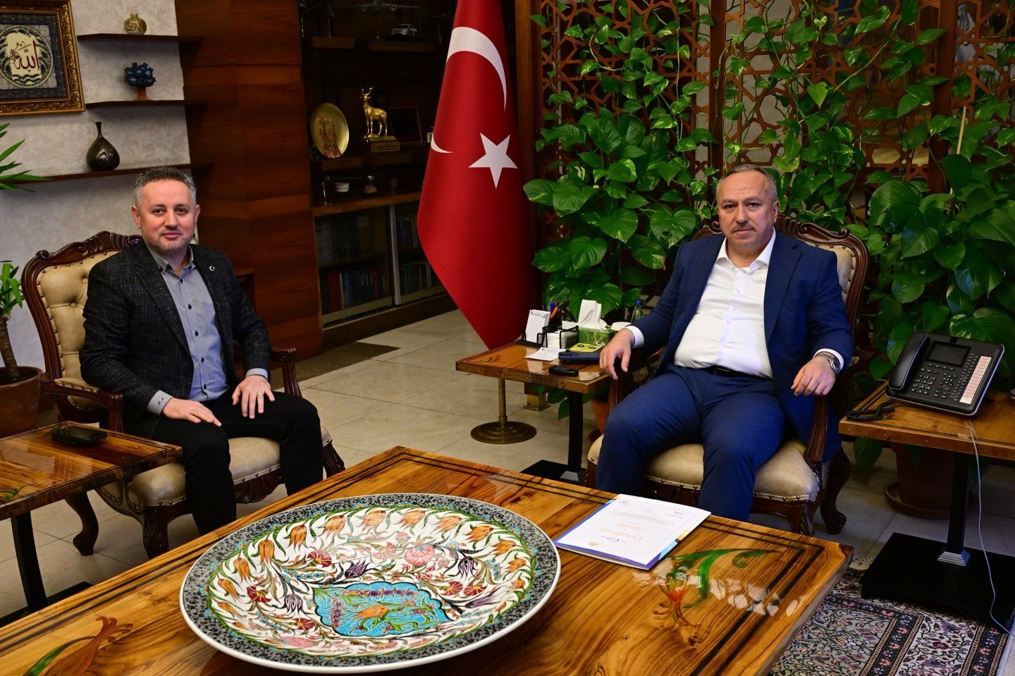 Başkan Ateş, Vali Fidan’ı Ziyaret Etti