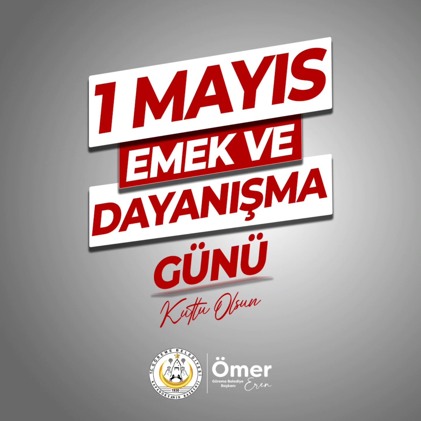 Başkan Eren’den 1 mayıs Emek ve Dayanışma Günü Mesajı