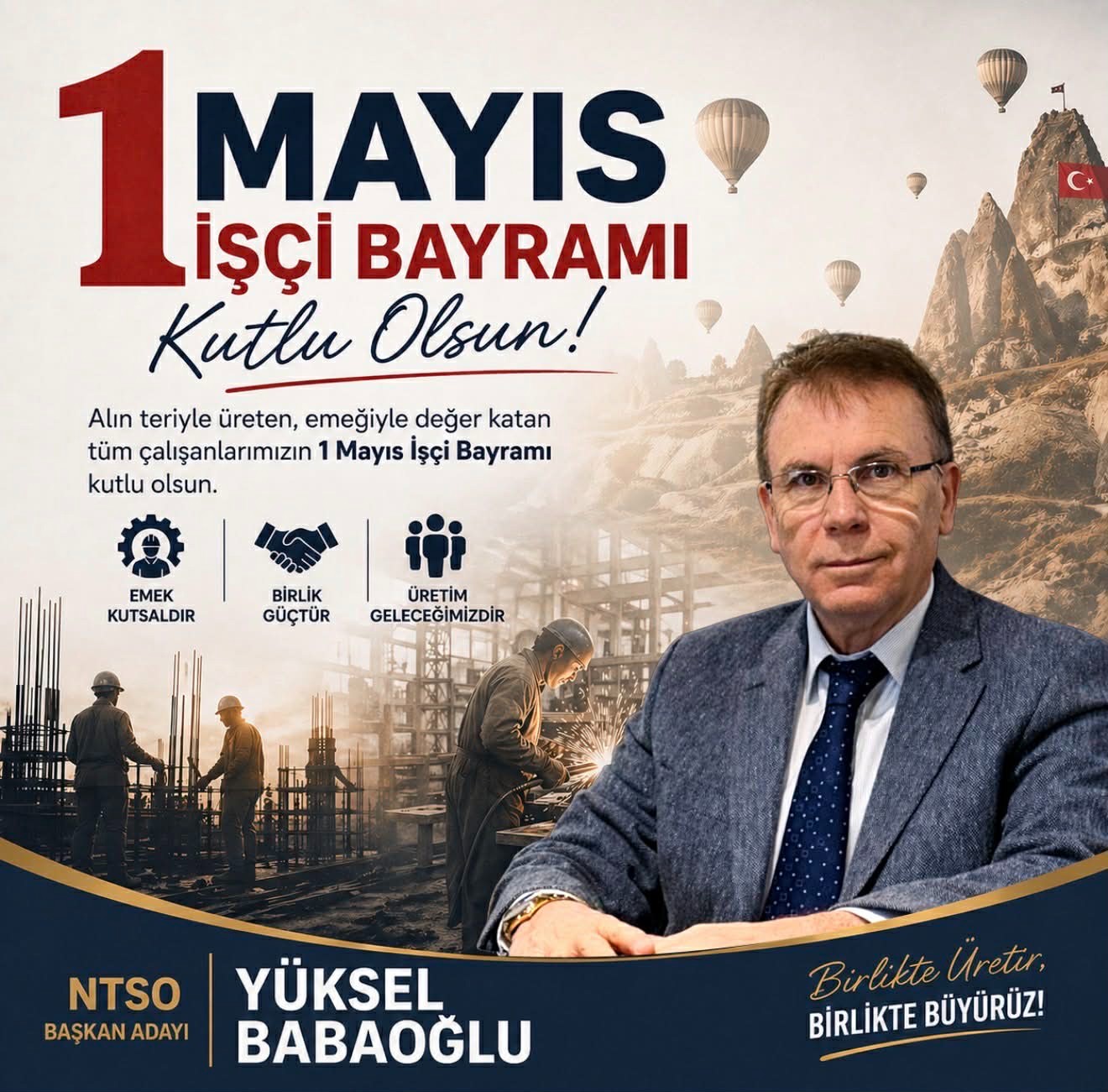NTSO Başkan Adayı Babaoğlu’ndan 1 Mayıs Mesajı