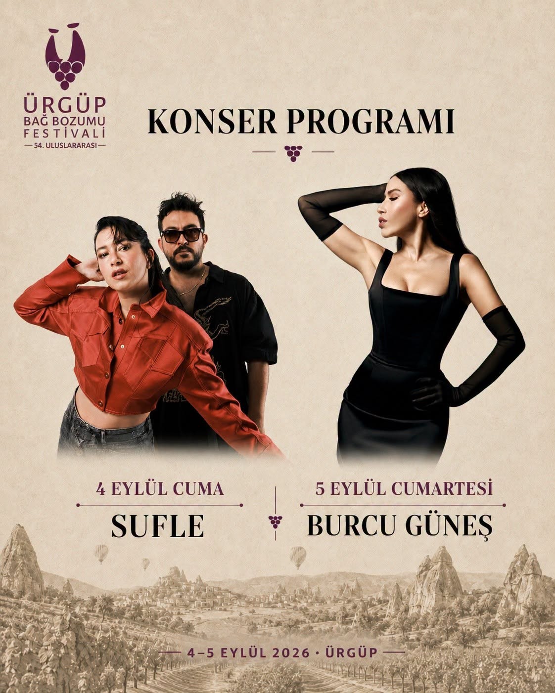 Ürgüp’de Konser Programı Belli Oldu