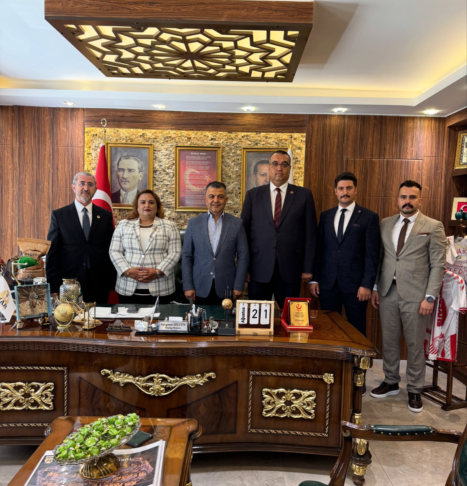 BBP HEYETİNDEN BAŞKAN ÖZÇELİK’E ZİYARET