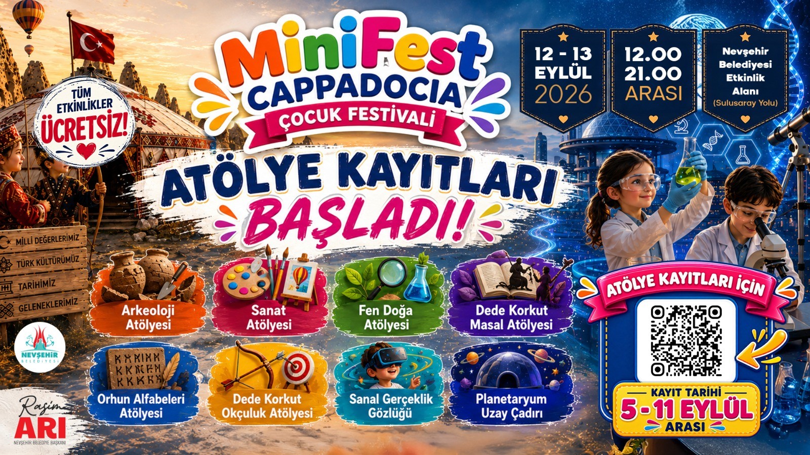 MiniFest Cappadocia Çocuk Festivali Atölye Kayıtları Başlıyor