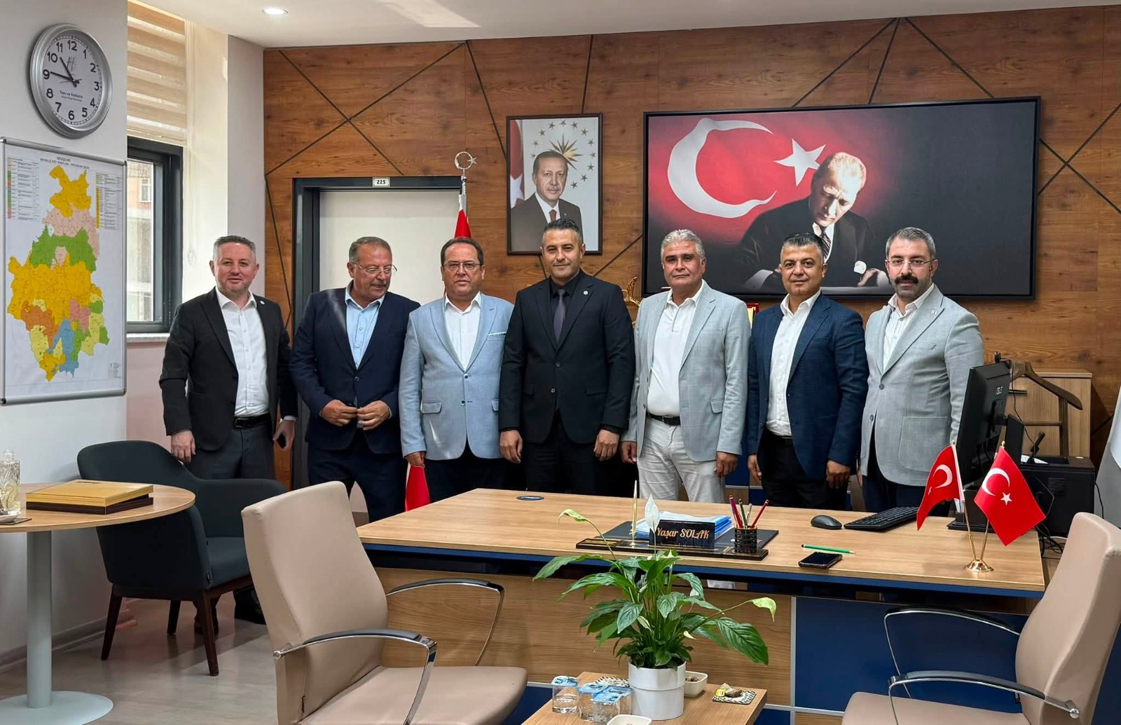 Başkan Güneş’den İl Müdürlerine Hayırlı Olsun Ziyareti