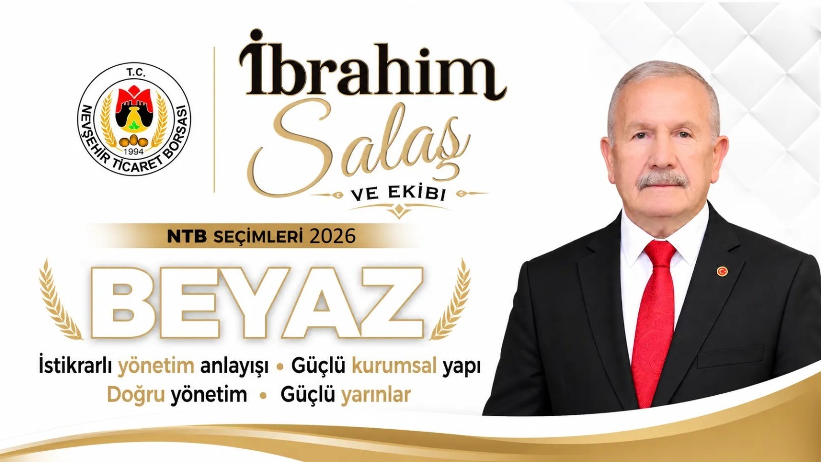 Salaş ve Ekibi NTB Seçimlerinde 'BEYAZ' Rengi Kullanacak