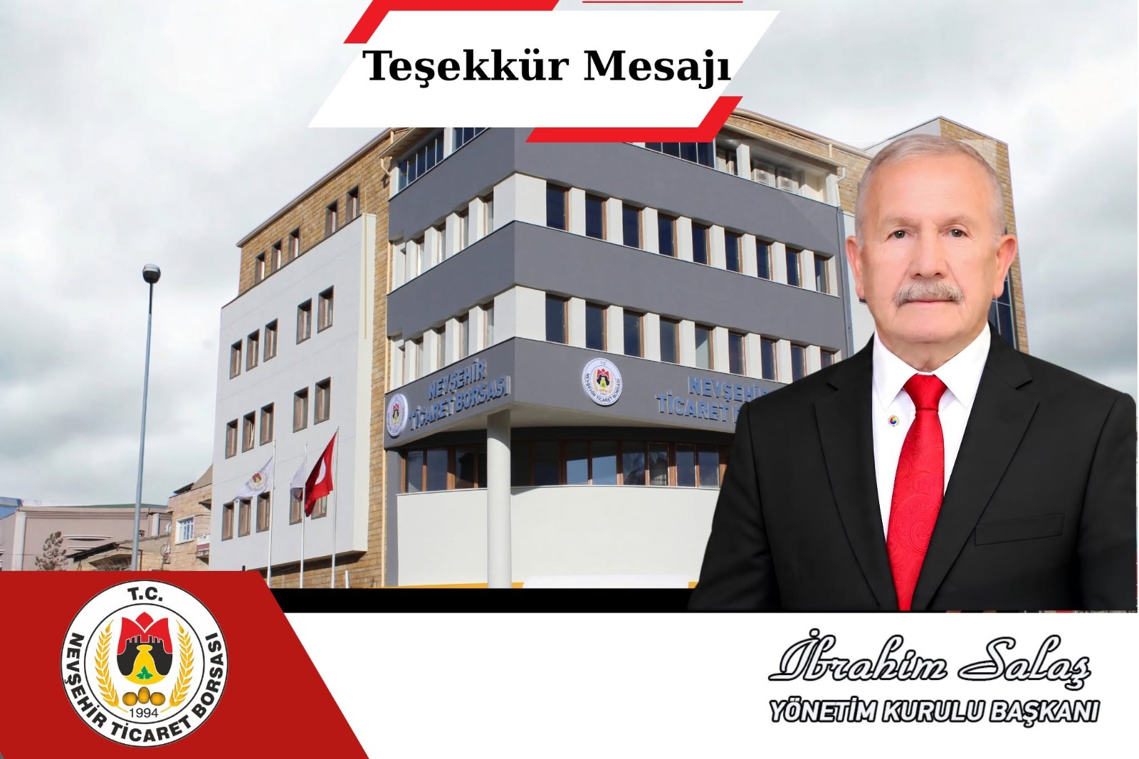 Başkan İbrahim Salaş’tan Teşekkür Mesajı