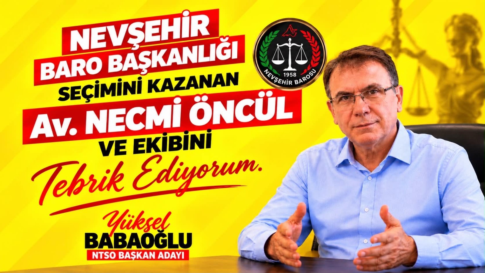 NTSO Başkan Adayı Babaoğlu’ndan Öncül’e Tebrik