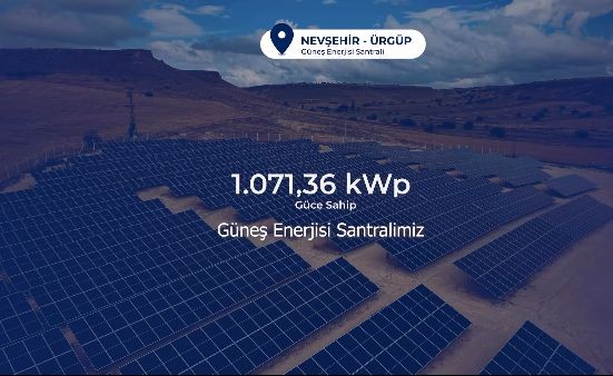 ÜRGÜP GES,  YILDA 1.8 MİLYON kWh ELEKTRİK ÜRETECEK