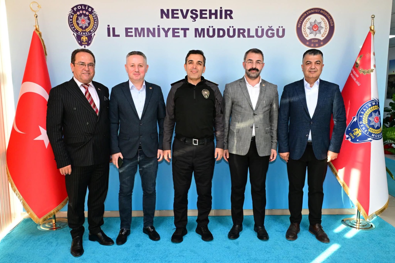 BAŞKAN GÜNEŞ’TEN EMNİYET MÜDÜRÜ SİNAN DALLI’YA HAYIRLI OLSUN ZİYARETİ