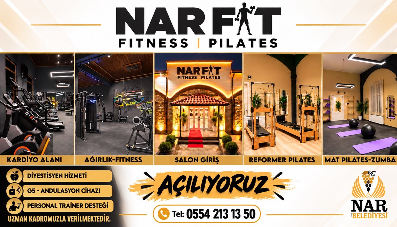 Nar fit  Fitness pilates Kapılarını Açıyor !
