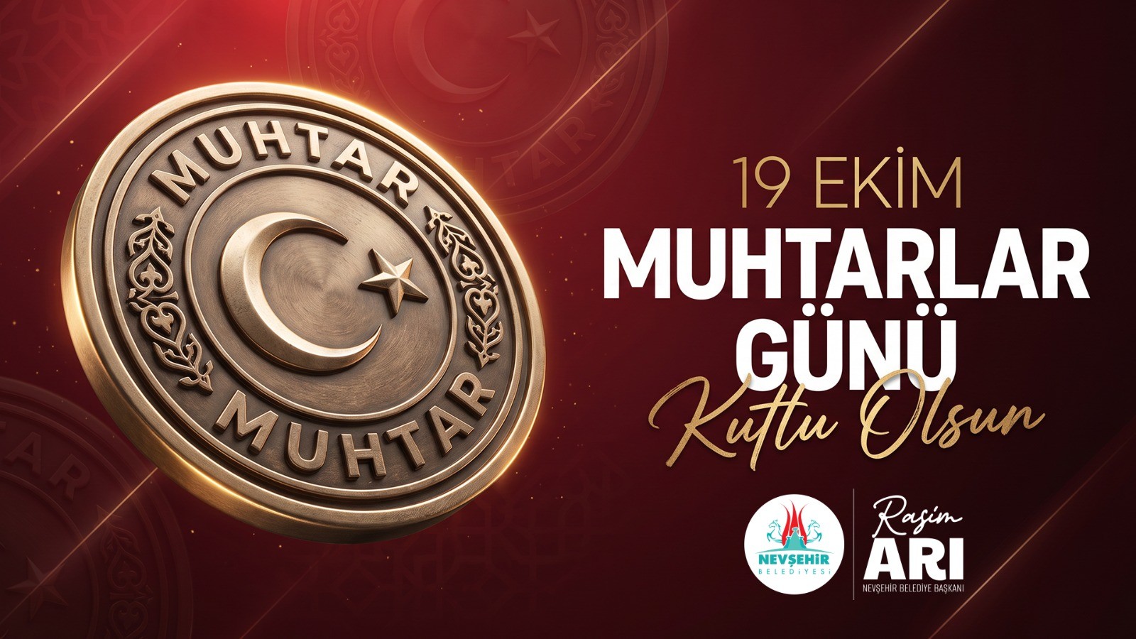 Nevşehir Belediye Başkanı Rasim Arı, Muhtarlar Günü’nü Kutladı