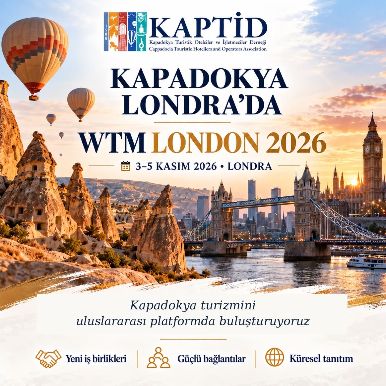 KAPTİD BAŞKANI ÖLMEZ, TURİZMCİLERİ LONDRA FUARINA KATILMAYA DAVET ETTİ