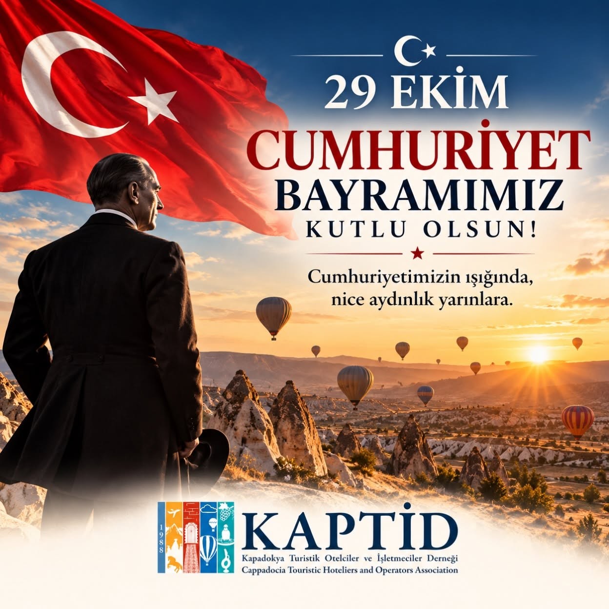 KAPTİD BAŞKANI ÖLMEZ’DEN 29 EKİM CUMHURİYET BAYRAMI MESAJI