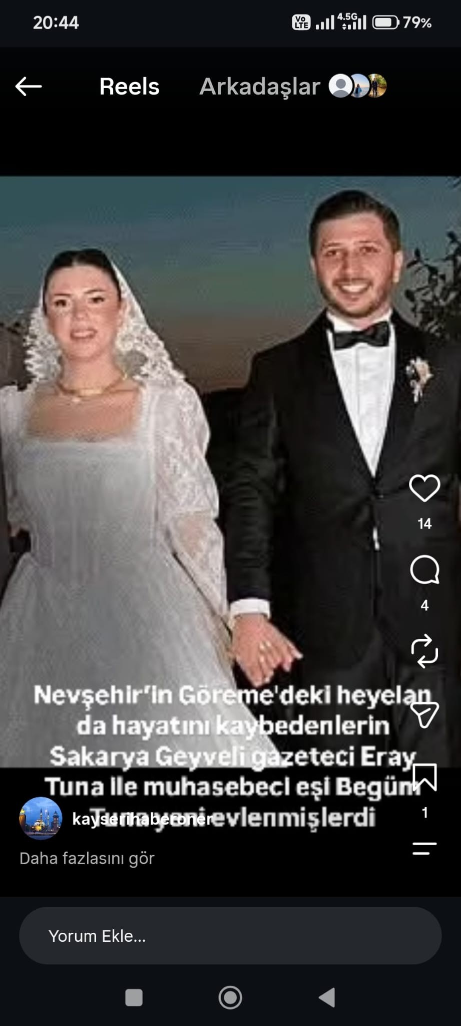 TGF’DEN GAZETECİ ERAY TUNA VE EŞİ BEGÜM TUNA İÇİN BAŞSAĞLIĞI MESAJI