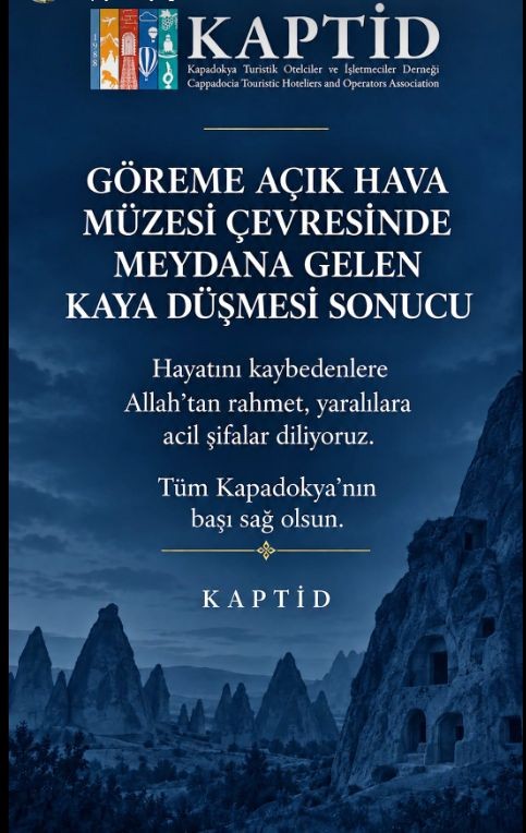 KAPTİD BAŞKANI ÖLMEZ’DEN TAZİYE MESAJI