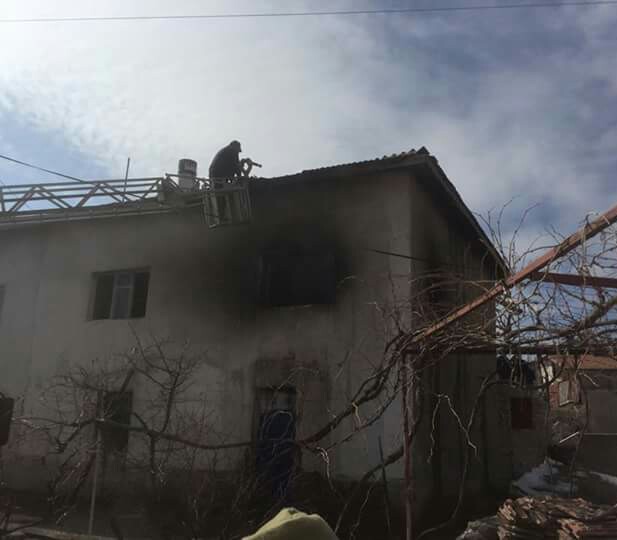 Gülşehir’de Yangın 1 Yaralı