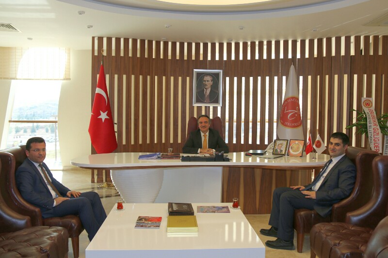 TÜİK Nevşehir Bölge Müdürü Öz ve AHİKA Genel Sekreter Vekili Varol’dan Rektör Bağlı’ya Hayırlı Olsun Ziyareti