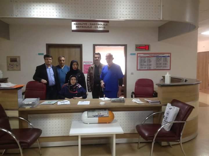 Çetin devlet hastanesinde ziyaretlerde bulundu