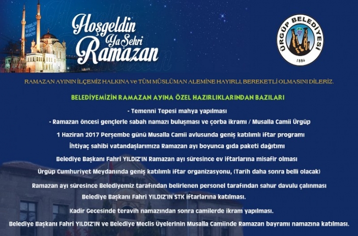 Ürgüp’te ramazan hazırlıkları tamam