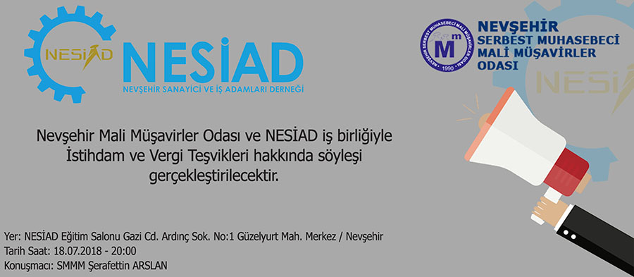 NESİAD İstihdam ve Vergi Teşvikleri Semineri