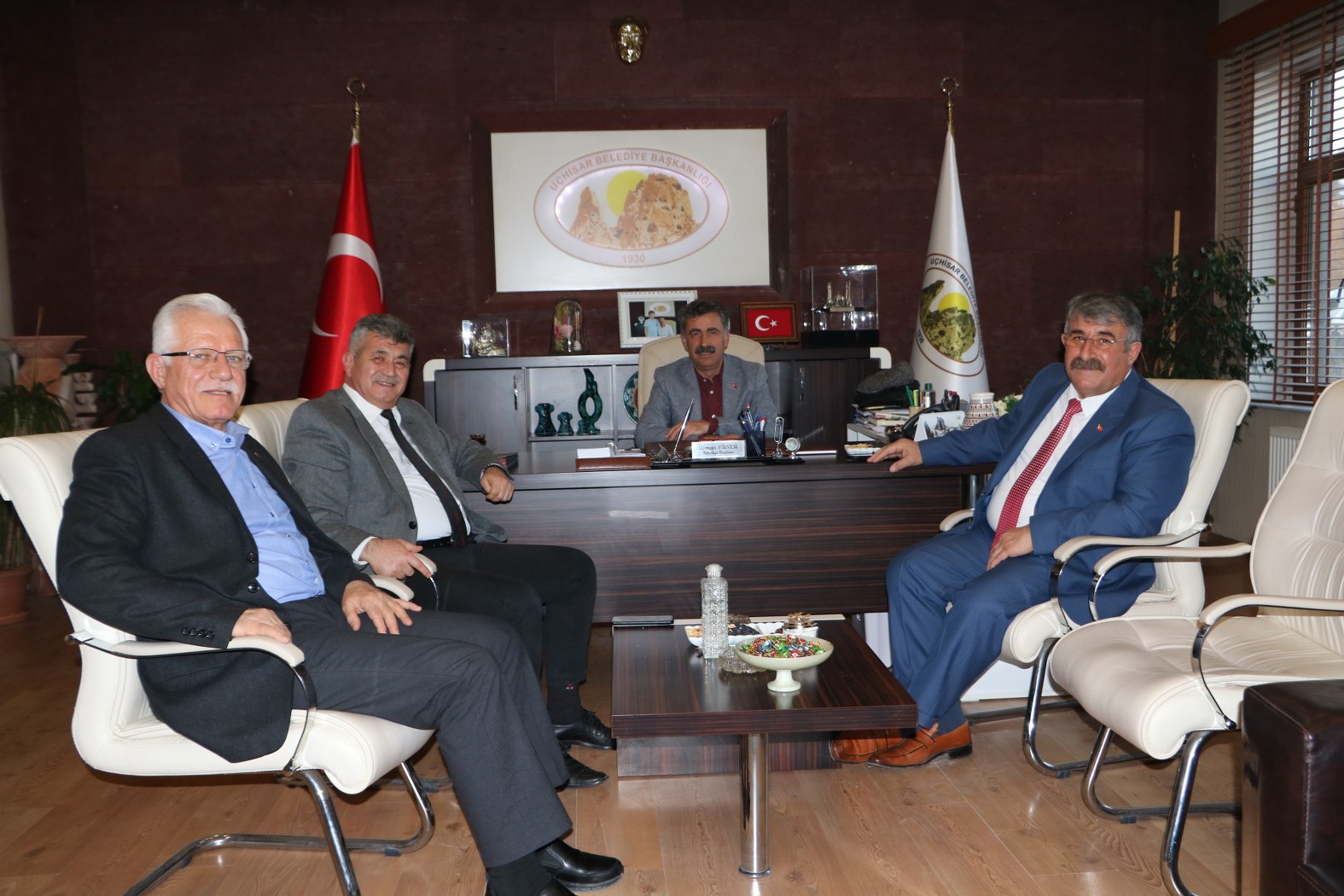 TBBB NEVŞEHİR İL TEMSİLCİSİ MUSTAFA DURSUN’DAN, BELEDİYE BAŞKANI OSMAN SÜSLÜ’YE ZİYARET