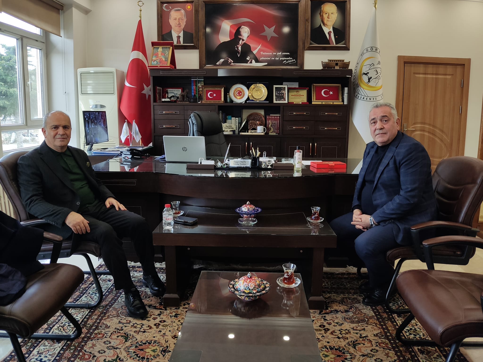 Nevşehir Eski Emniyet Müdürü Artunay, Başkan Eren’i Ziyaret Etti