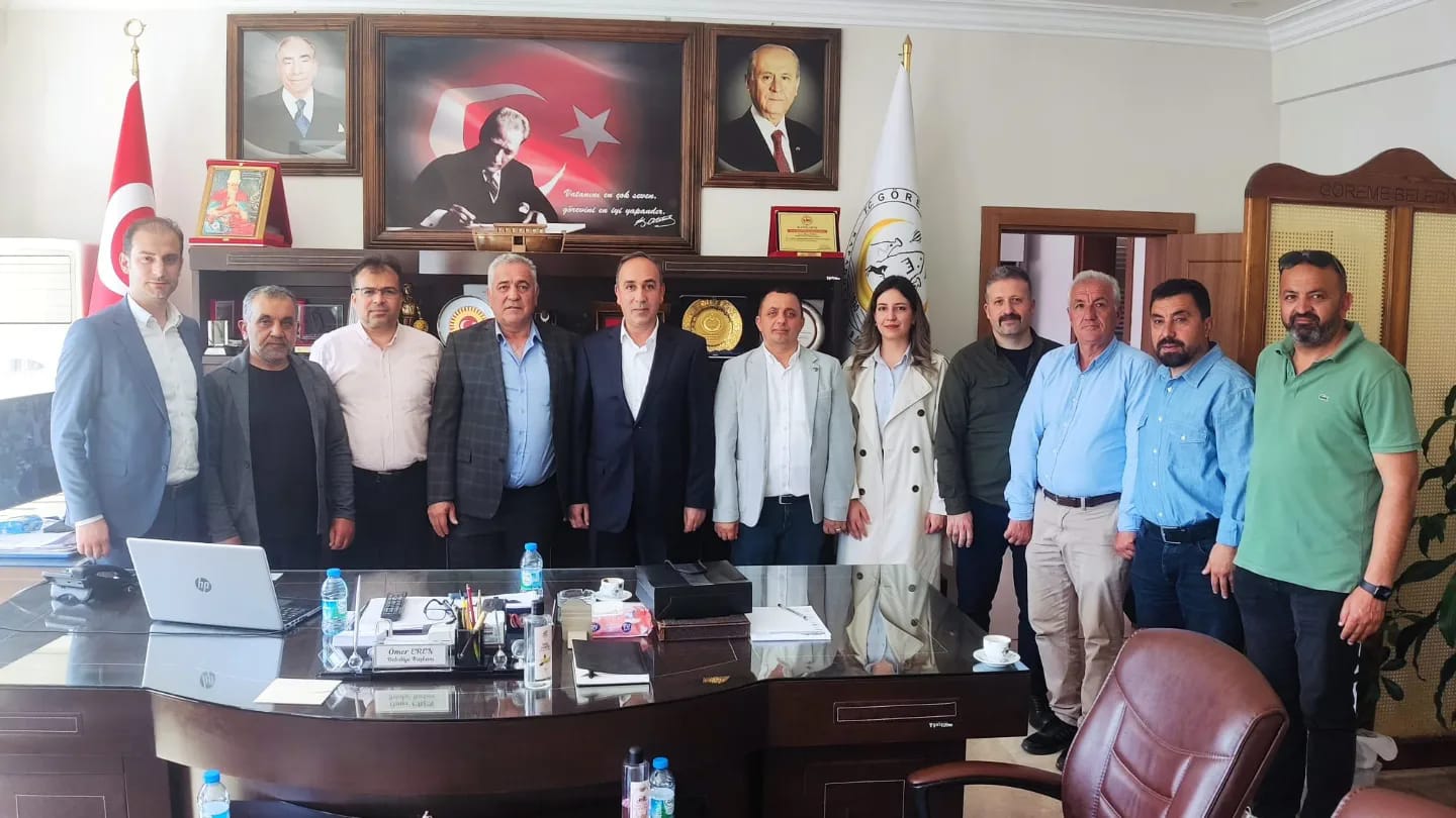 Akkoç Başkanlığındaki MHP İl Yönetim Kurulu Üyeleri, Başkan Eren’e Hayırlı Olsun Ziyaretinde Bulundu