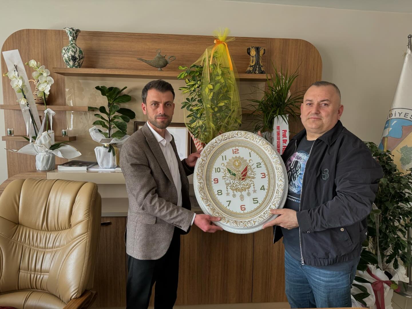 Nevşehirli Hemşehrimiz Demirel’den Sulusaray Belediye Başkanı Kalkan’a Hayırlı Olsun Ziyareti
