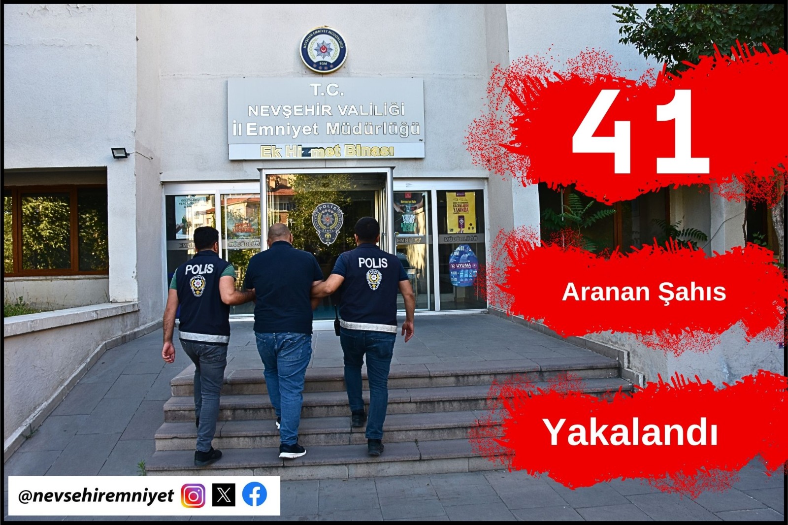 Nevşehir’de Aranan 41 Kişi Yakalandı