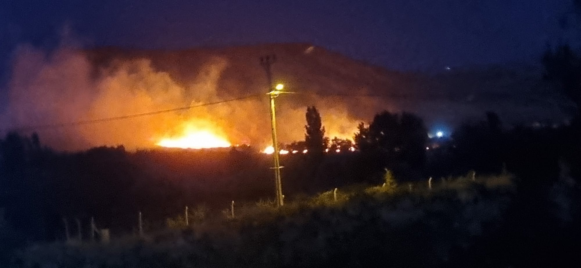 Avanos’ta Arazi  yangını Kontrol altına alındı