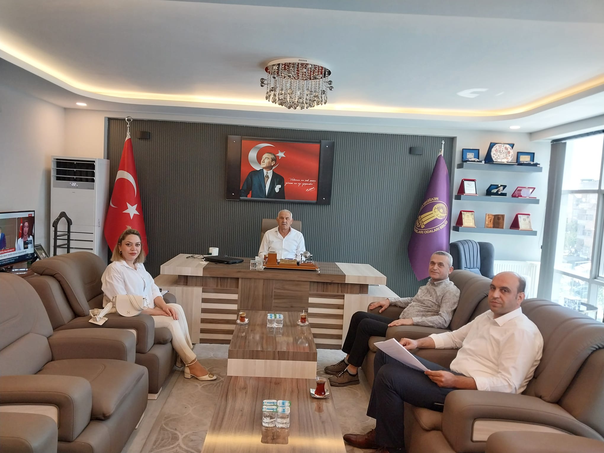 Başkan Pınarbaşı ve SGK İl Müdürü Baltacı Emeklilere Yönelik Yapılabilecek Çalışmaları Görüştü