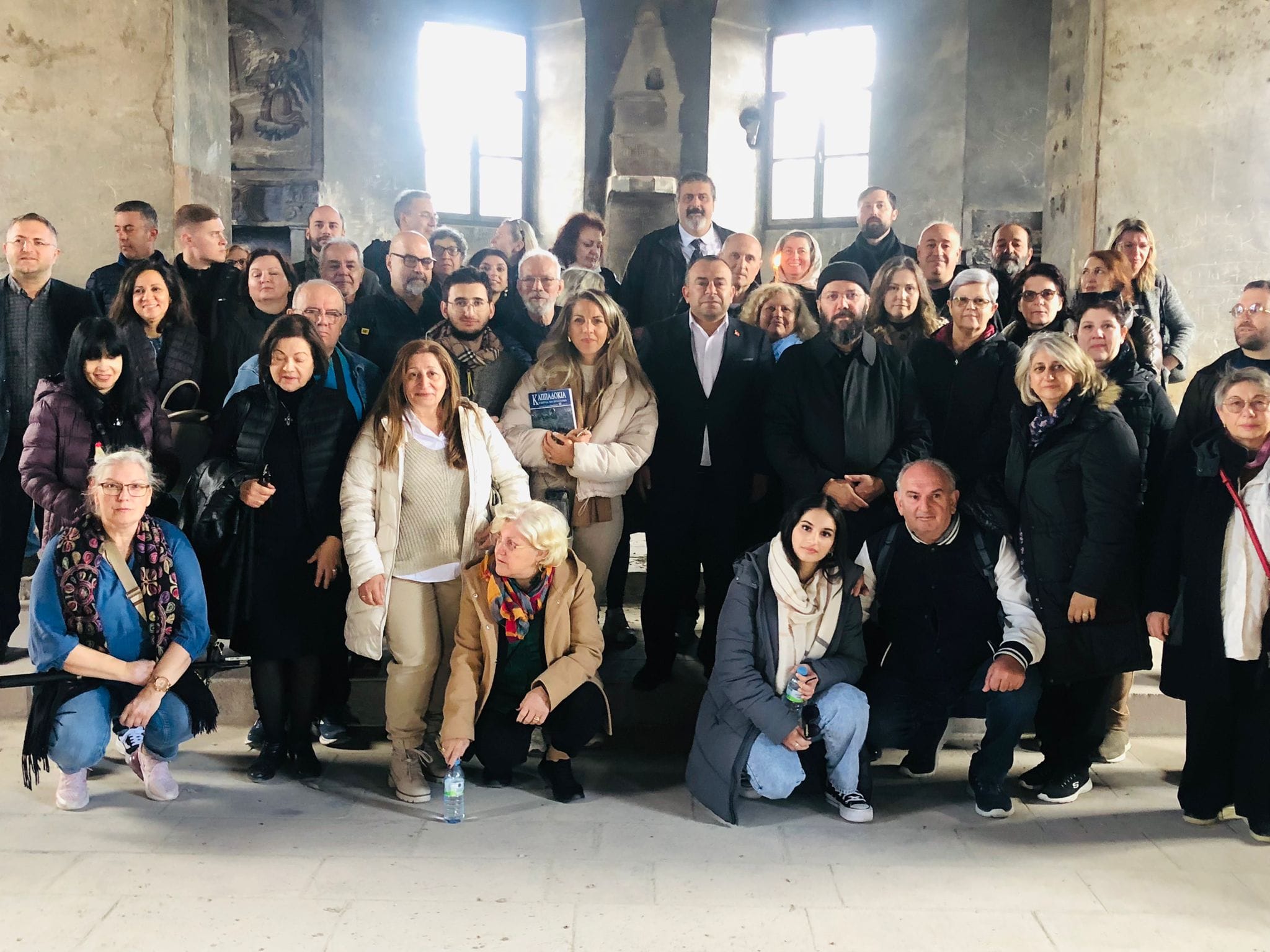 Başkan İnce , Yunanlı Turist Kafilesine Üzümlü Kilise’yi Gezdirdi