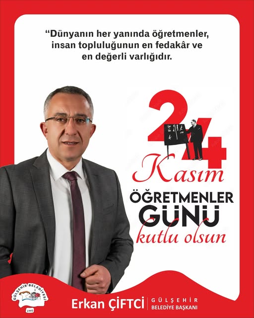 Başkan Çiftci’den 24 Kasım Öğretmenler Günü Mesajı