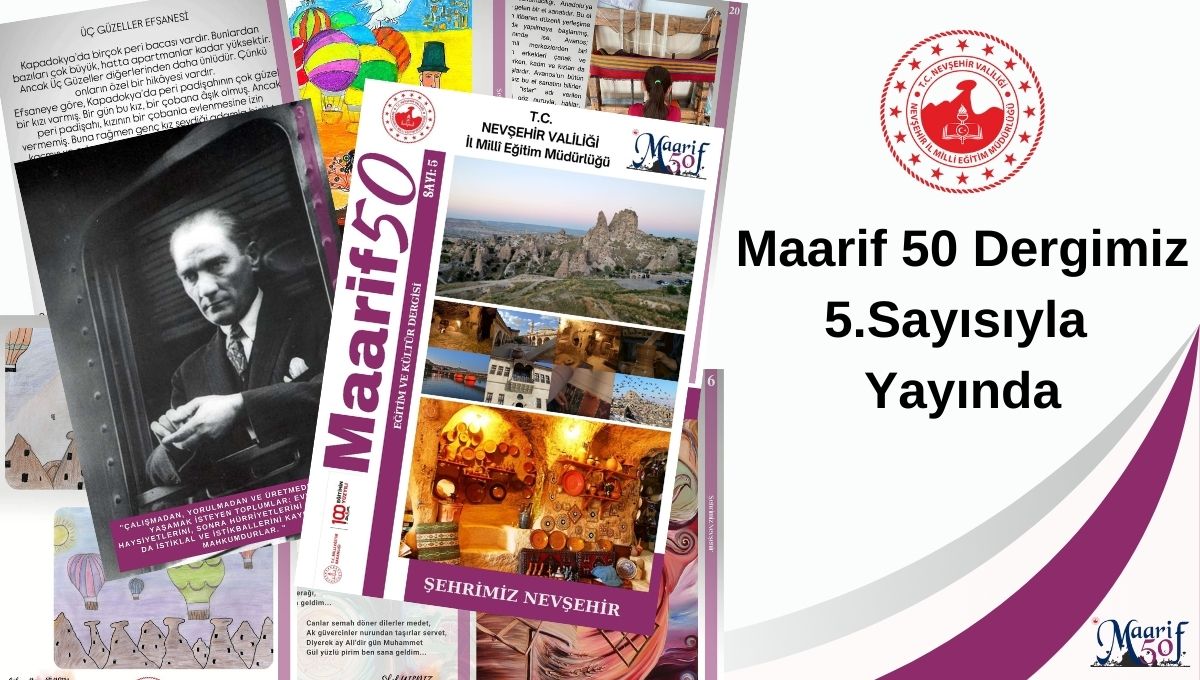 MAARİF50 DERGİSİ 5. SAYISI İLE YAYINDA