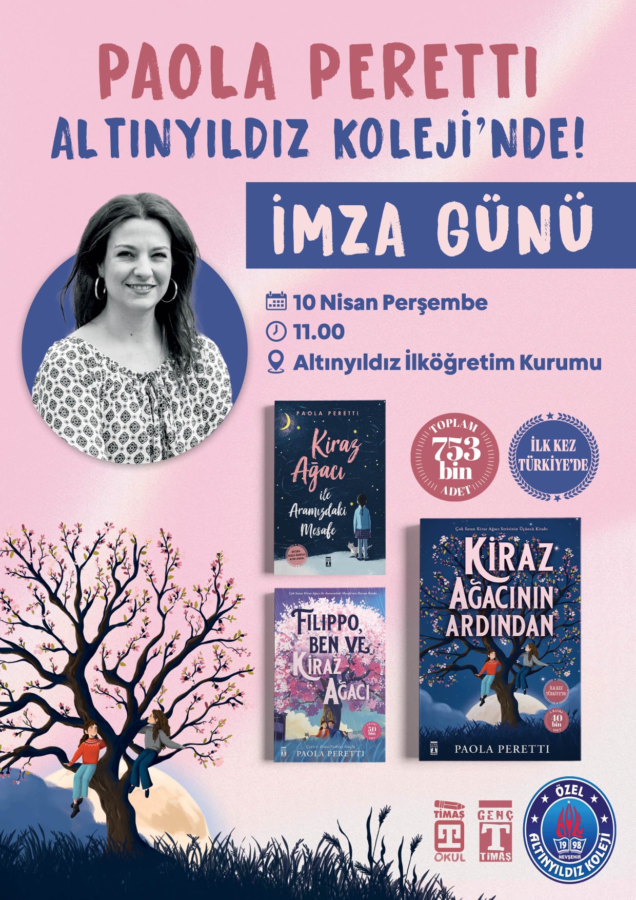 İTALYAN YAZAR PAOLA PERETTI ALTINYILDIZ İLKÖĞRETİM KURUMU’NDA ÖĞRENCİLERLE BULUŞUYOR