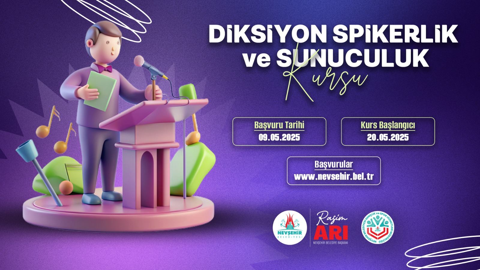 “Diksiyon, Spikerlik ve Sunuculuk” Kursu