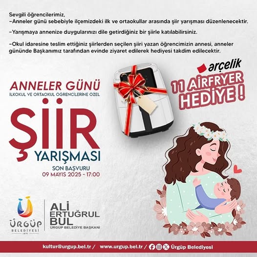 Başkan Bul’dan Anneler Günü İçin Şiir Yarışması 
