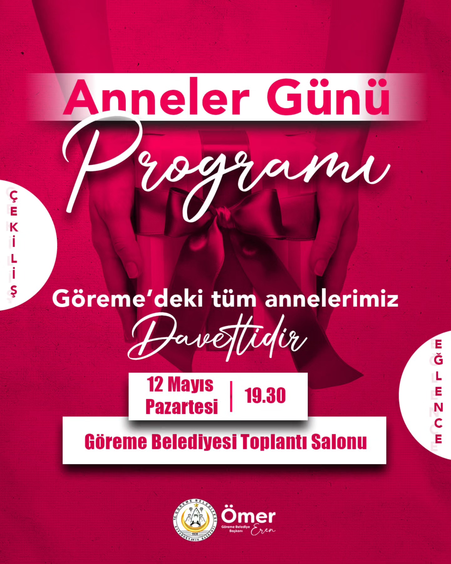Göreme’de Anneler Günü Programı 12 Mayıs’da Düzenlenecek