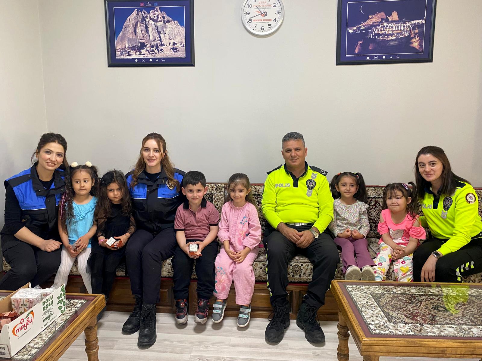 Göreme Anaokulu Öğrencilerinden Emniyet Müdürlüğü’ne Ziyaret