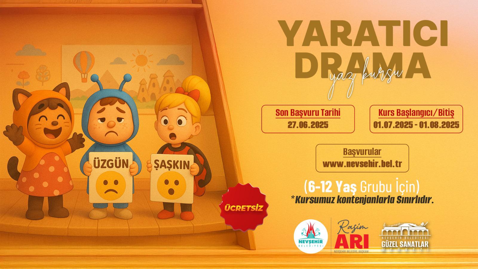 Yaratıcı Drama Kursu İçin Kayıtlar Başladı