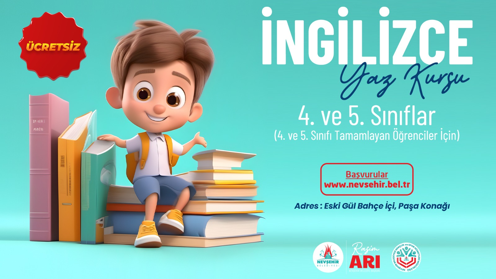 Nevşehir Belediyesi’nden İngilizce Yaz Kursu