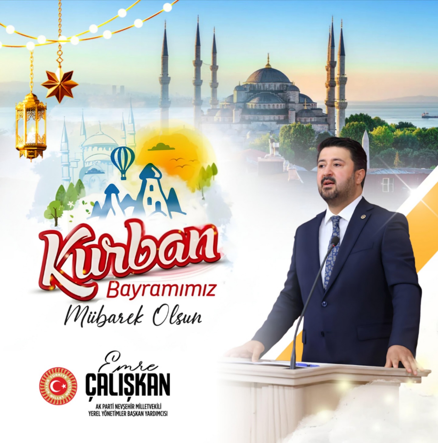 AK Parti Nevşehir Milletvekili Emre Çalışkan’dan Kurban Bayramı Mesajı