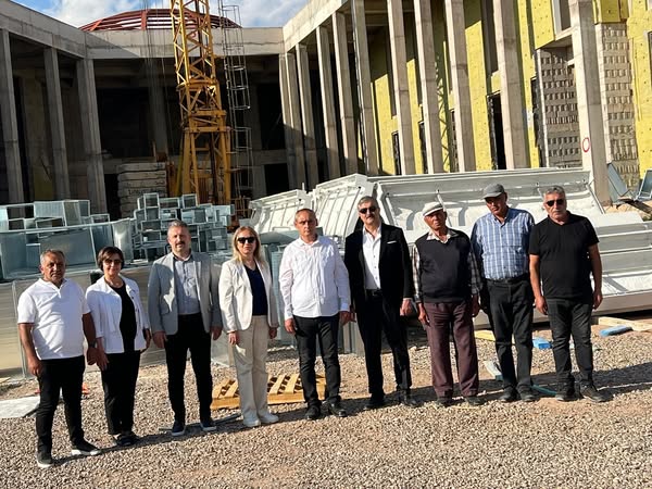 MHP Heyeti, Horasan Erenleri Hacı Bektaş Kültür ve Cemevi Külliyesi İnşaatında İncelemede Bulundu