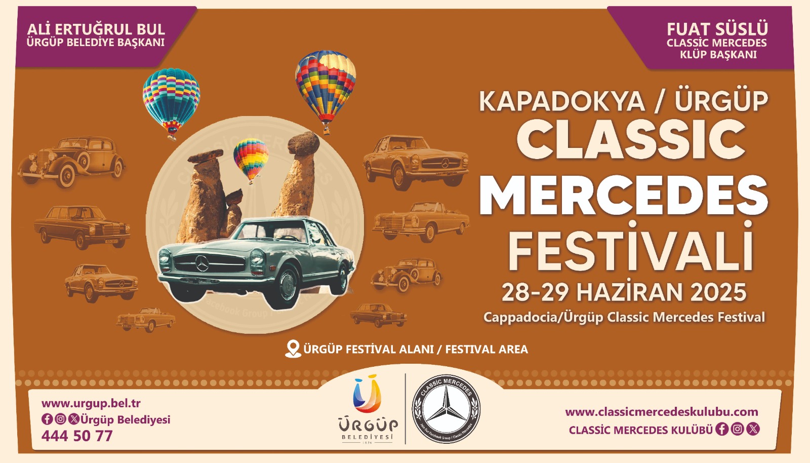Klasik Mercedes’ler Kapadokya’da buluşuyor!