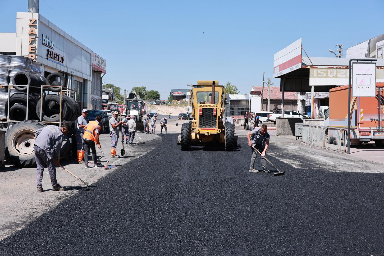 Nevşehir Belediyesi’nden Sanayi’de Asfalt Çalışması