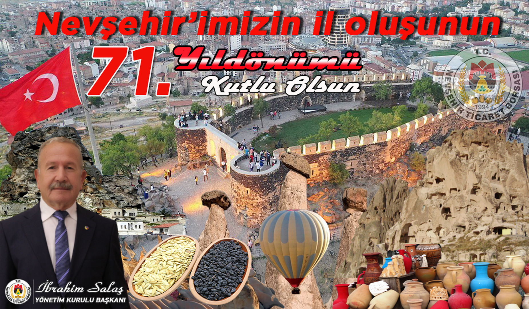 NTB Başkanı Salaş’tan Nevşehir’in İl Oluşunun 71. Yılına Anlamlı Mesaj
