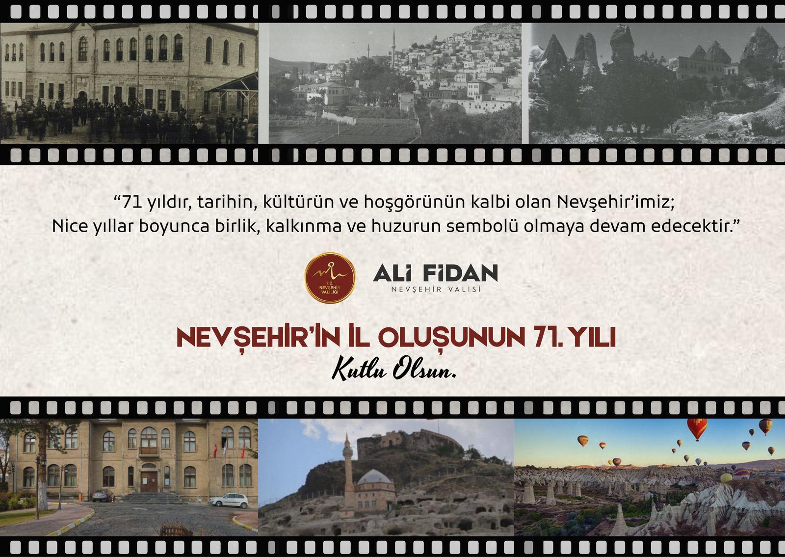 Vali Fidan, İl Oluşumuzun 71. Yıldönümünü Kutladı